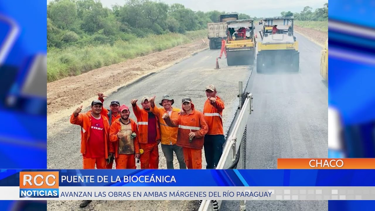 Avanza el puente de la Bioceánica en ambas márgenes del río Paraguay