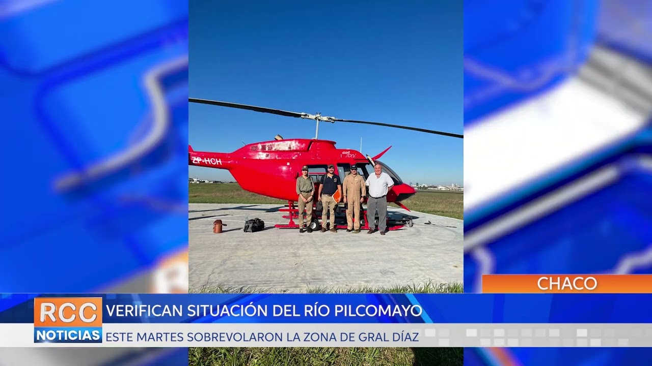 Sobrevolaron la zona de Gral. Díaz para verificar situación del río Pilcomayo