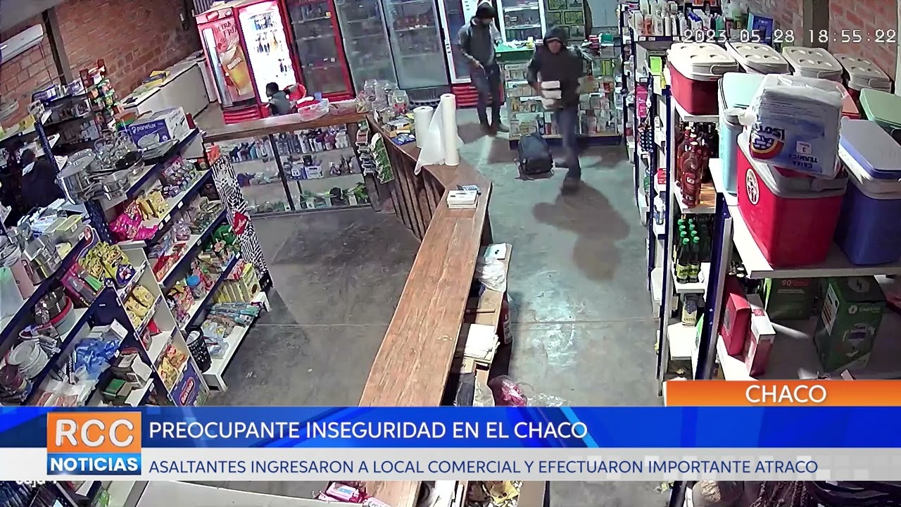 Violento asalto en un local comercial de Tte. Martínez