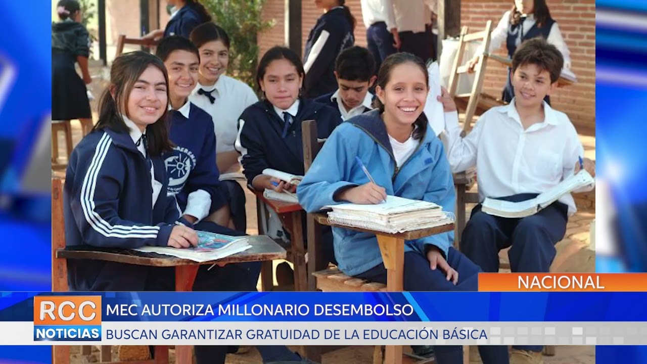 MEC autoriza millonario desembolso para garantizar gratuidad de la Educación Básica