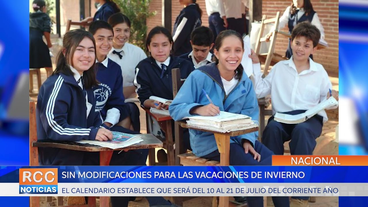 MEC no modificará vacaciones de invierno en instituciones educativas