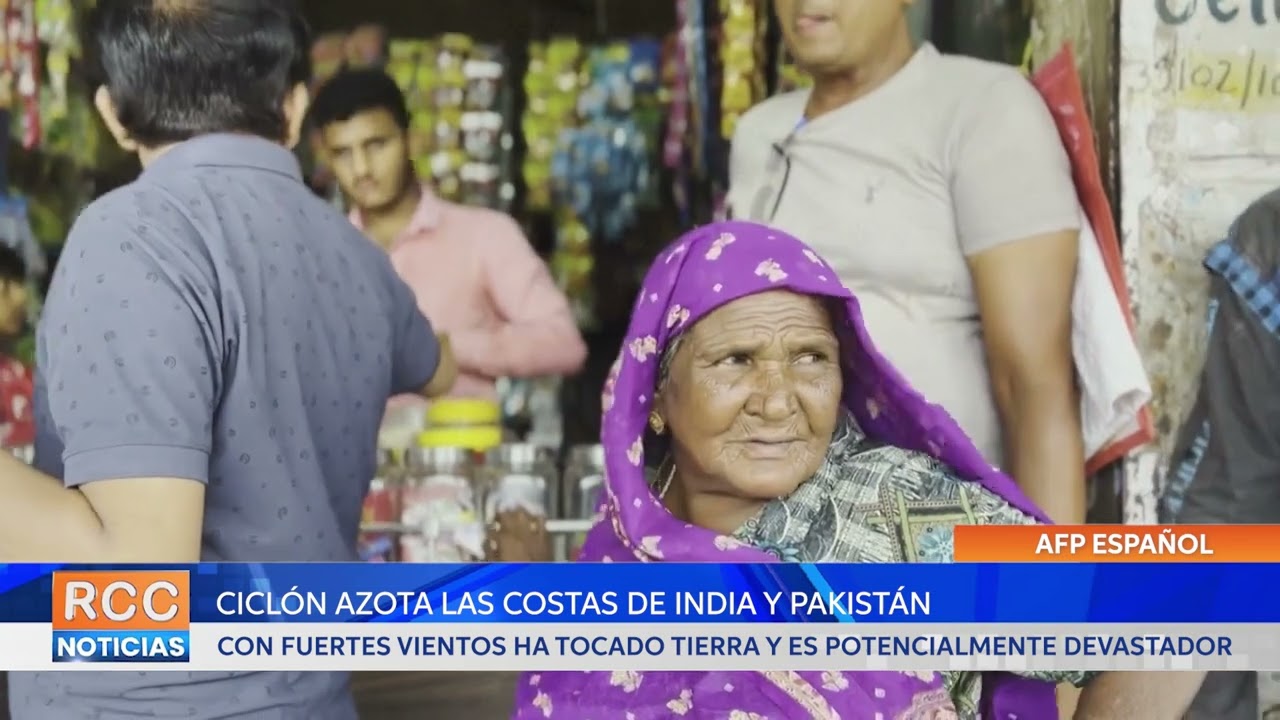 Con fuertes vientos se acerca un ciclón a las costas de India y Pakistán