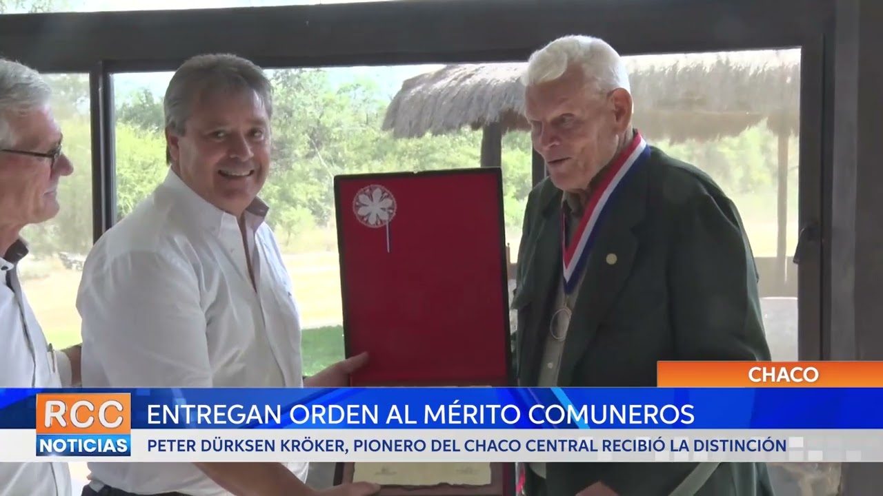 Entregaron la Orden al Mérito Comuneros a un pionero del Chaco Central