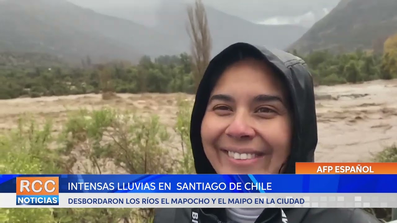 Los dos principales ríos de Santiago se desbordan tras fuertes lluvias