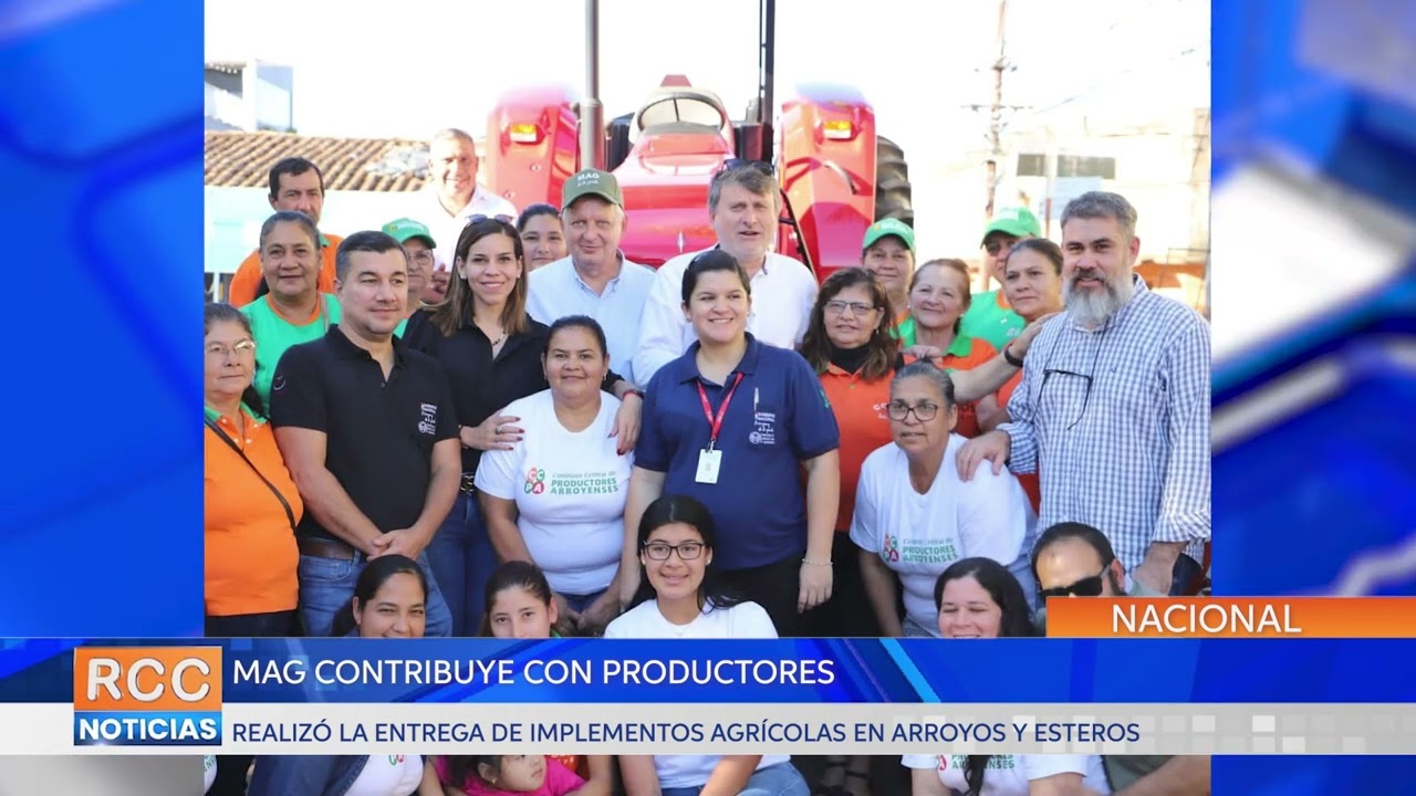 Ministerio de Agricultura y Ganadería entregó implementos agrícolas a productores de Cordillera