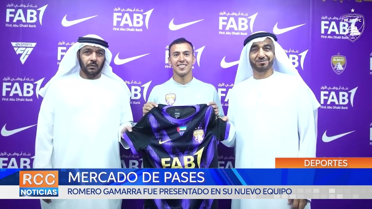 Alejandro «Kaku» Gamarra fue presentado en el Al Ain FC de Emiratos Árabes Unidos