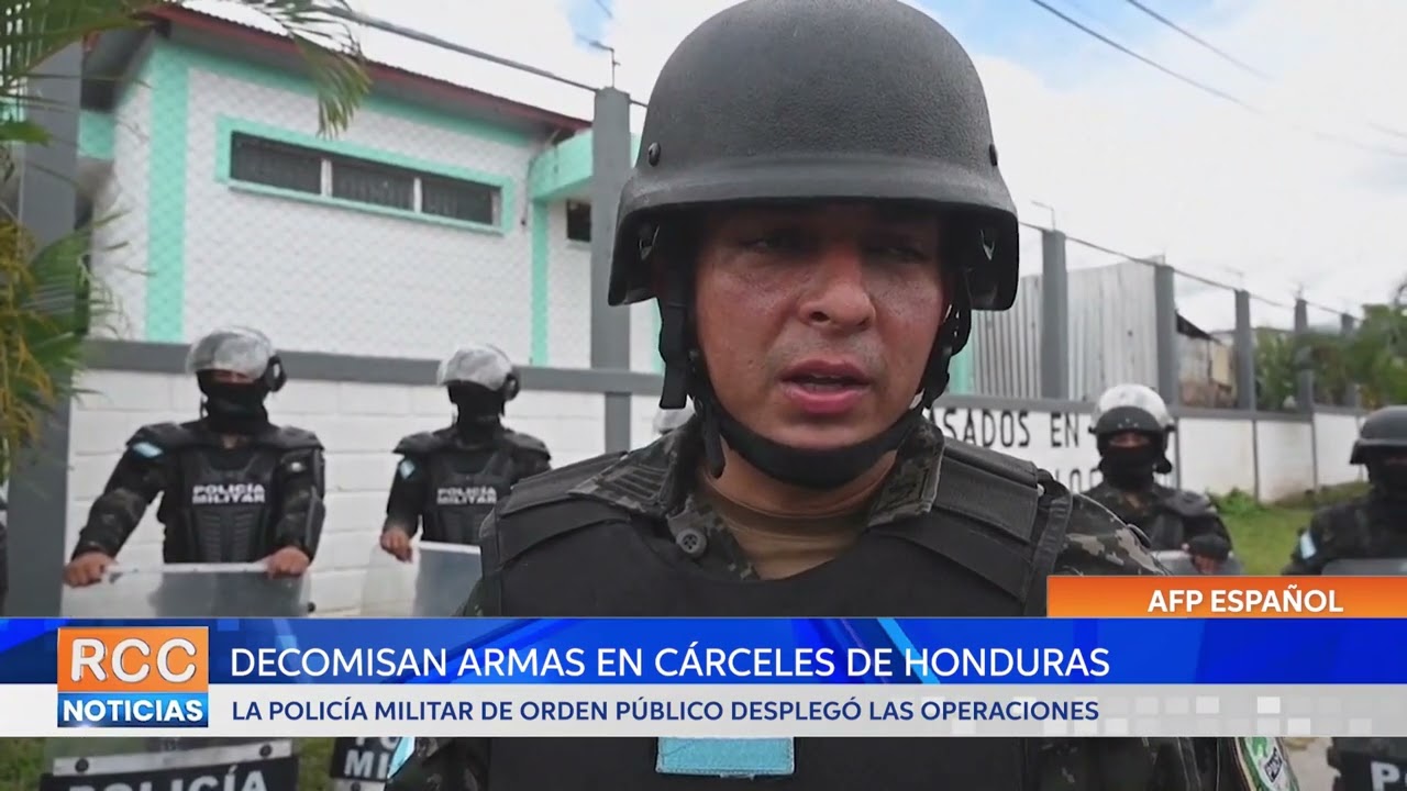 Decomisan arsenal de armas a pandilleros en cárceles de Honduras