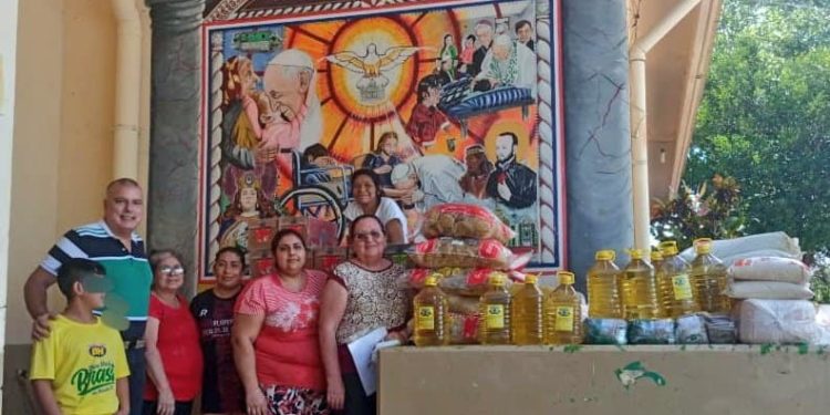 Ministerio de Desarrollo Social entrega alimentos al comedor «El Buen Samaritano»