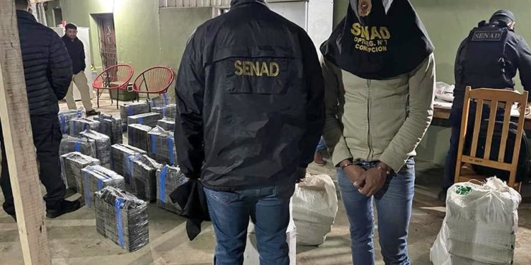 Senad interceptó dos automóviles y decomisó más de 600 kilos de marihuana