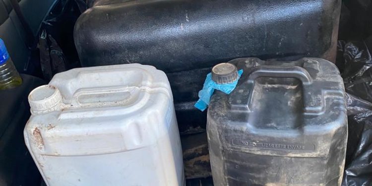 Villa Hayes: incautaron cerca de 400 litros de combustible de contrabando