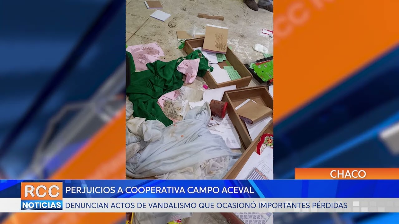 Denuncian vandalismo y señalan cuantiosos destrozos en cooperativa de Campo Aceval