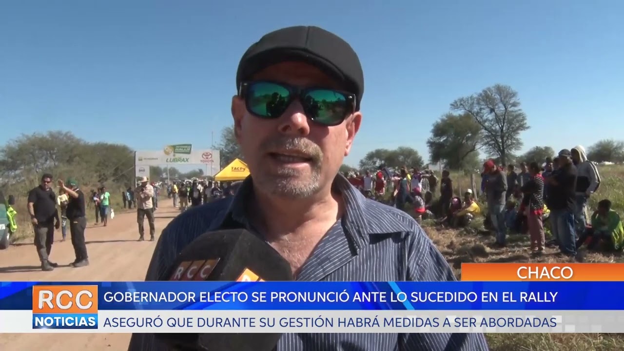 Gobernador electo de Boquerón se pronunció ante lo sucedido en el Rally Transchaco