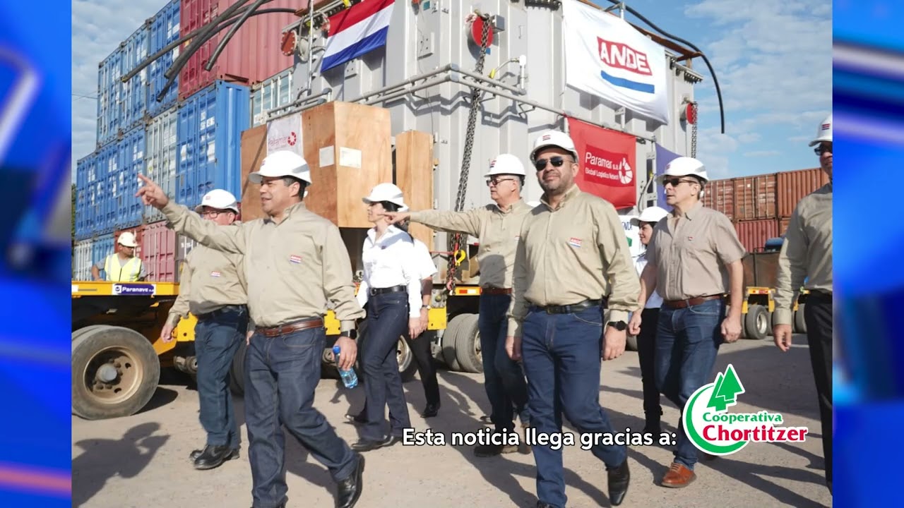 ANDE realiza el traslado de los primeros 4 transformadores a la futura Subestación Valenzuela