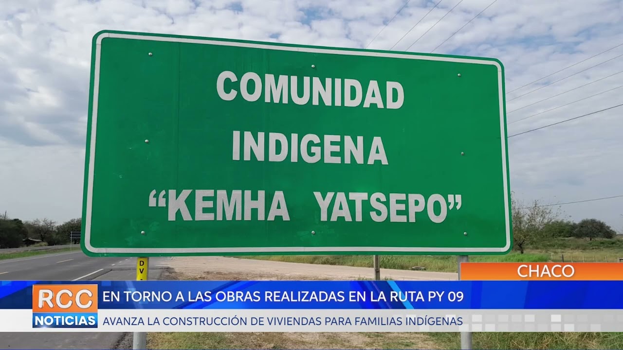 Ruta PY09: Avanza la construcción de viviendas para familias indígenas en torno a la obra