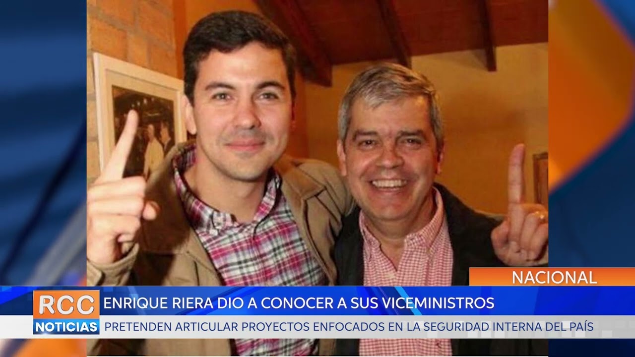 Riera da a conocer a sus primeros viceministros