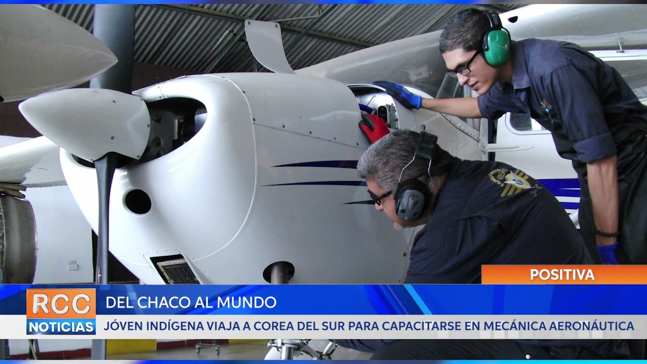 ¡Del Chaco al Mundo! Joven indígena viaja a Corea del Sur para capacitarse como mecánica aeronáutica