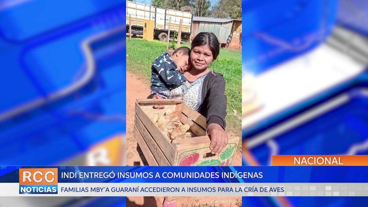 Entregan insumos para la cría de aves a comunidades indígenas Mbya Guaraní
