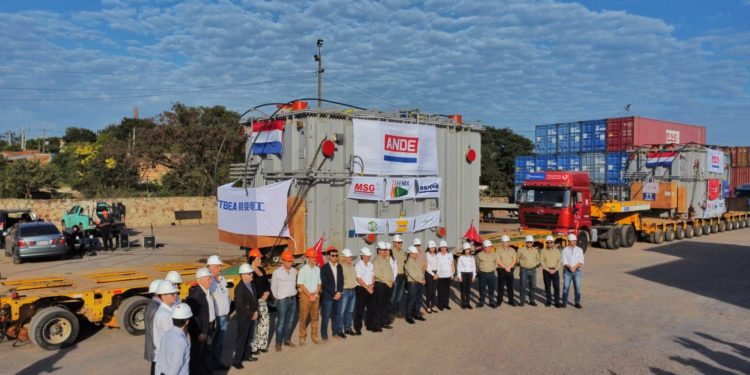 ANDE realiza el traslado de los primeros 4 transformadores de potencia a la futura Subestación Valenzuela ANDE realiza el traslado de los primeros 4 transformadores de potencia a la futura Subestación Valenzuela
