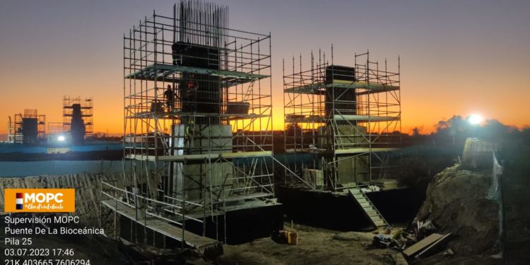 Puente de la Bioceánica roza el 25% de avance Puente de la Bioceánica roza el 25% de avance