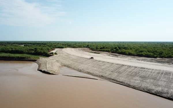 Preocupa profundidad del Pilcomayo a pesar de su bajo caudal en la zona de Pozo Hondo
