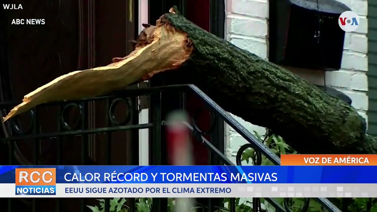 Calor récord y tormentas masivas: EEUU sigue azotado por el clima extremo