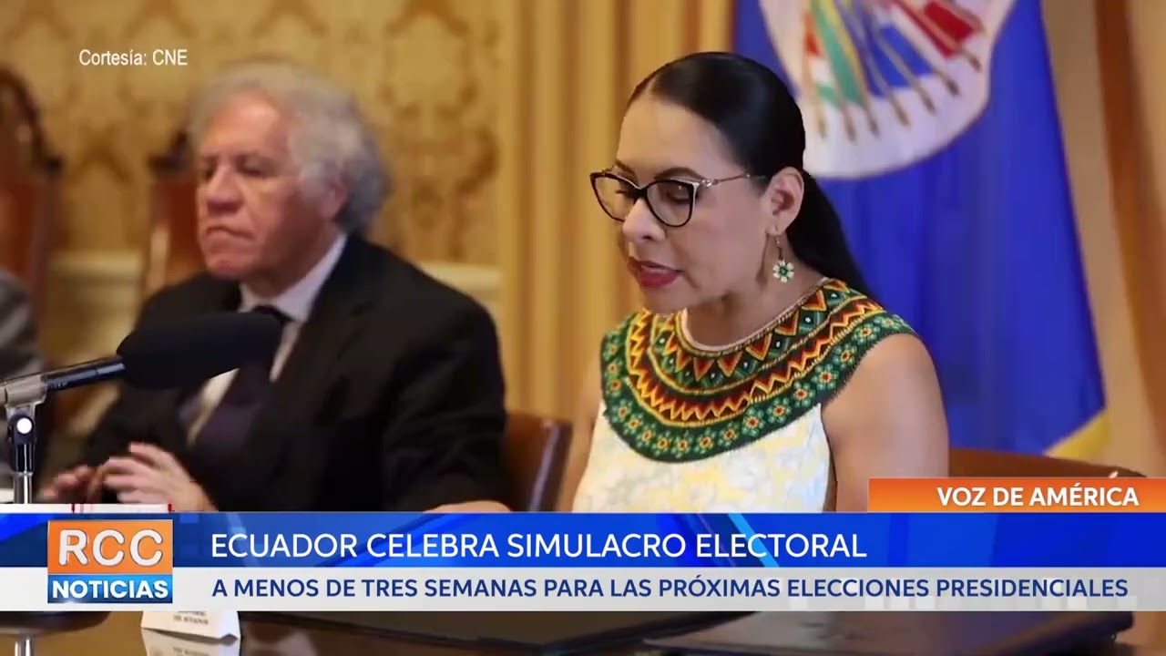 Ecuador adelanta preparativos para las presidenciales del 20 de agosto