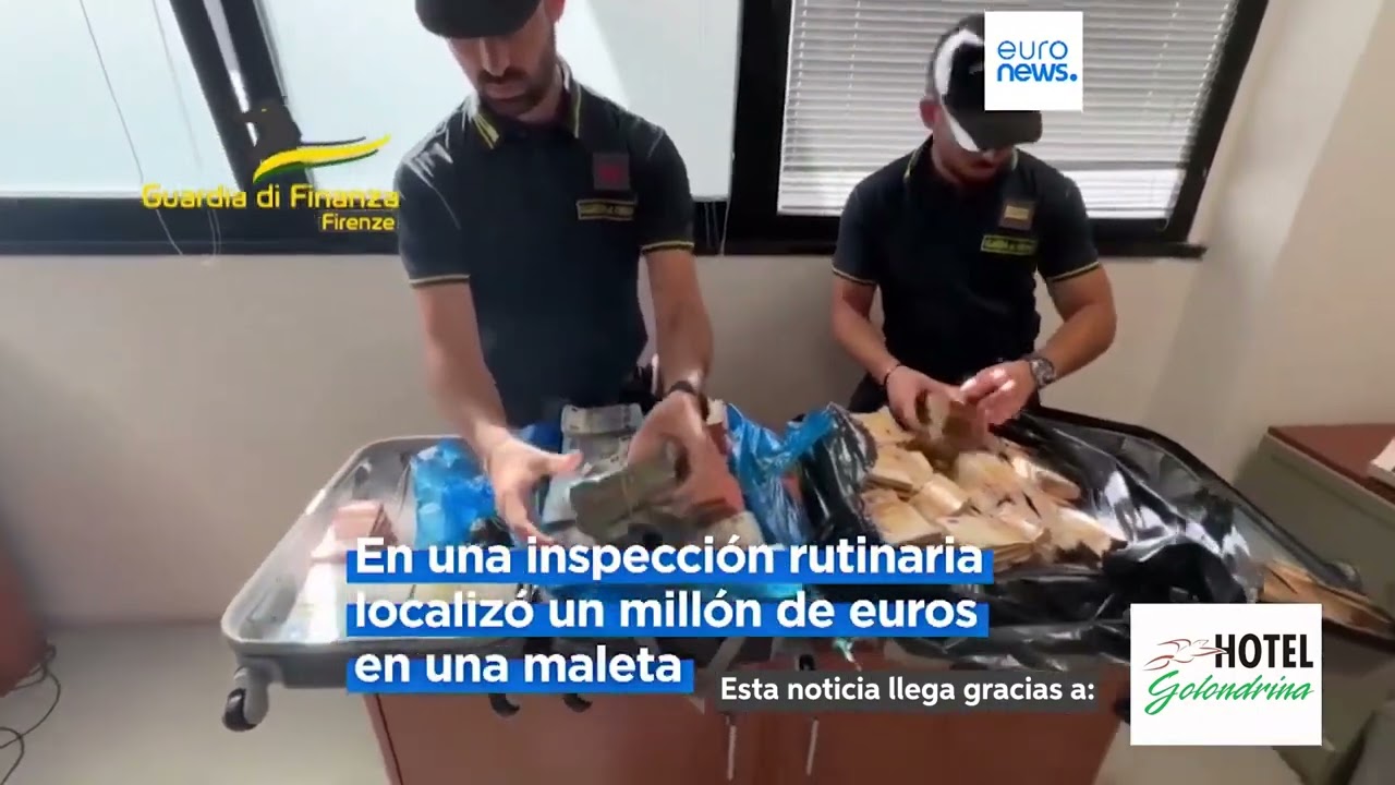 Un perro policía descubre un millón de euros escondidos en una maleta