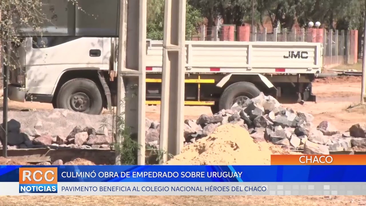 Obras de empedrado que beneficia al Colegio Nacional Héroes del Chaco ya finalizaron