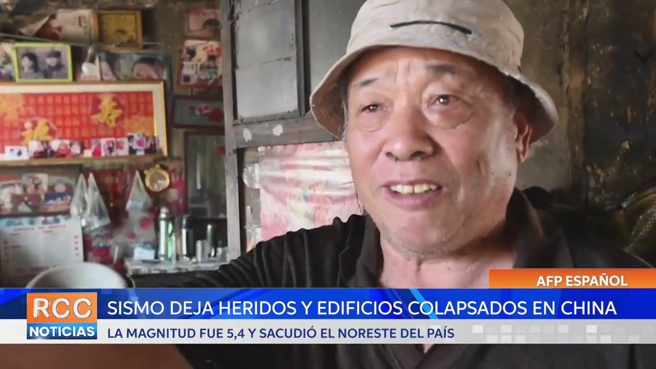 Sismo de magnitud 5,4 deja una veintena de heridos y edificios colapsados en China