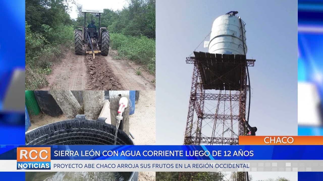Comunidad Sierra León cuenta con agua corriente después de 12 años por parte del proyecto AbE Chaco