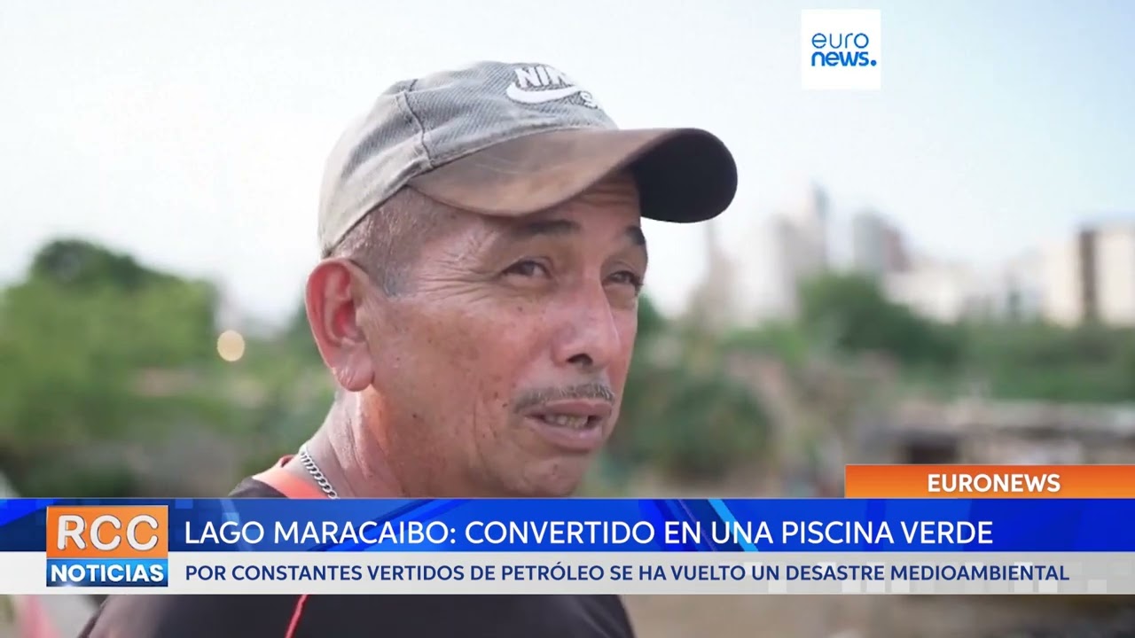 El lago Maracaibo se ha convertido en una piscina verde tóxica