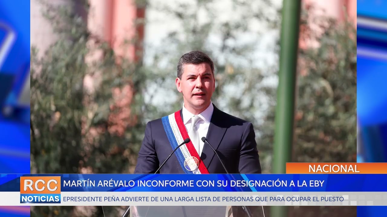 Arévalo inconforme con su designación a la EBY y Peña advierte que “hay una lista muy larga”