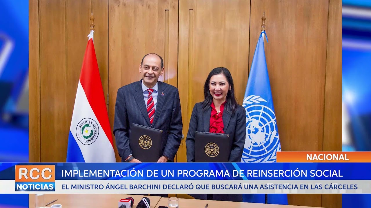 Ministro Barchini apunta a la implementación de un programa de reinserción social