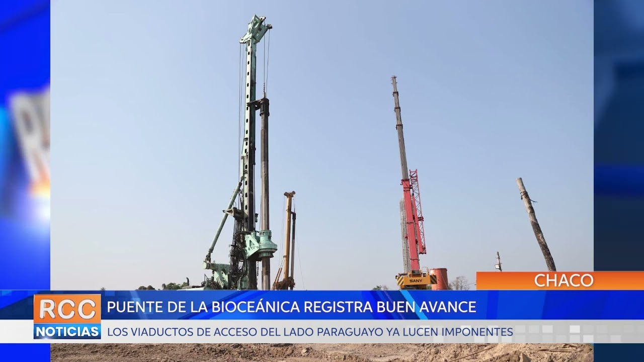 Puente de la Bioceánica: viaductos de acceso toman forma del lado paraguayo