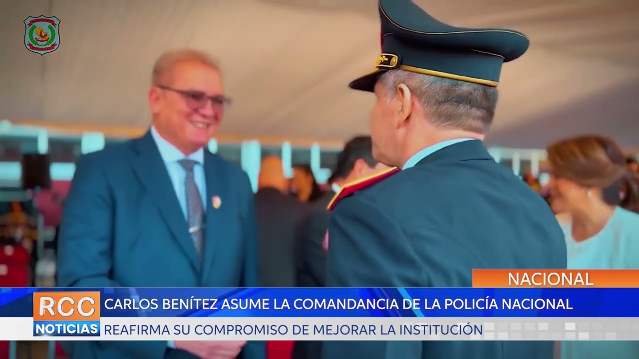 Carlos Benítez asume la Comandancia de la Policía Nacional reafirmando el compromiso