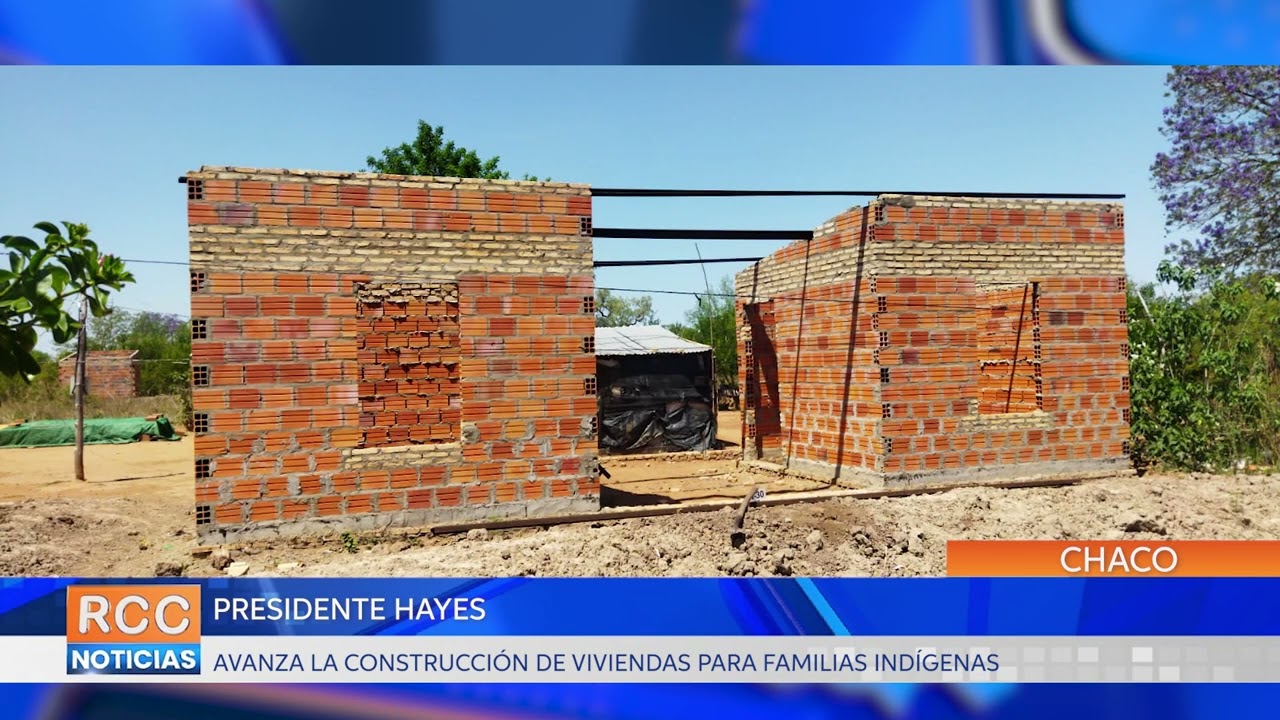 Presidente Hayes: avanza la construcción de viviendas para familias indígenas