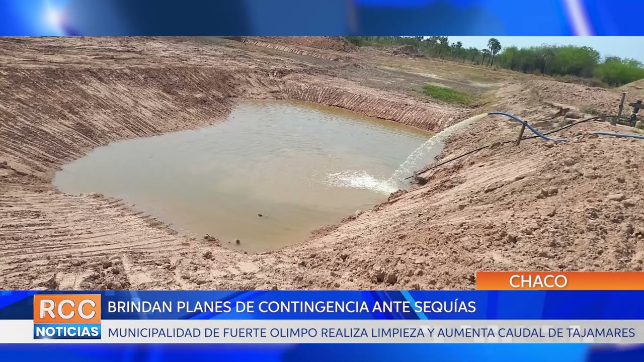 Municipalidad de Fuerte Olimpo realiza limpieza y aumenta caudal de tajamares de Toro Pampa