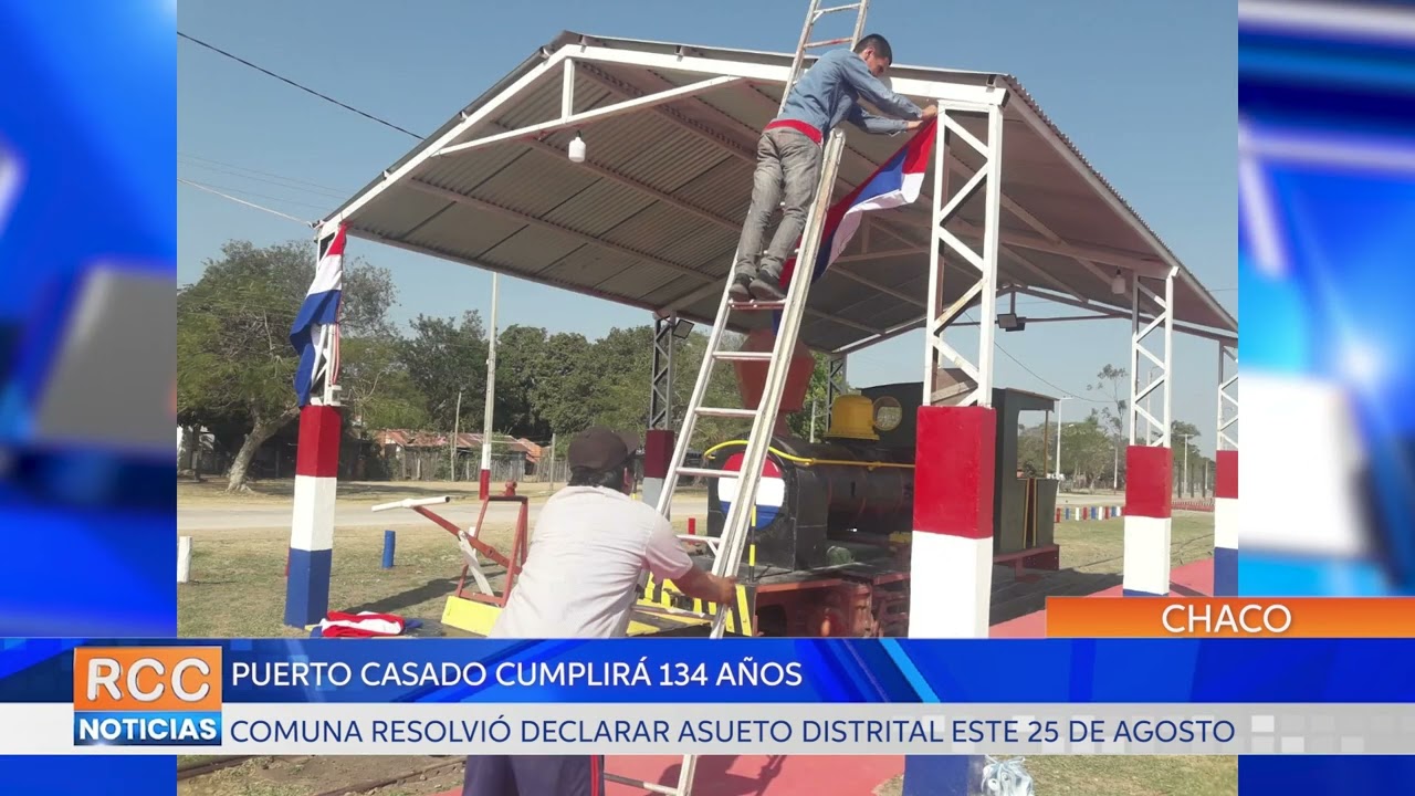 Declararon asueto distrital en Puerto Casado por aniversario fundacional
