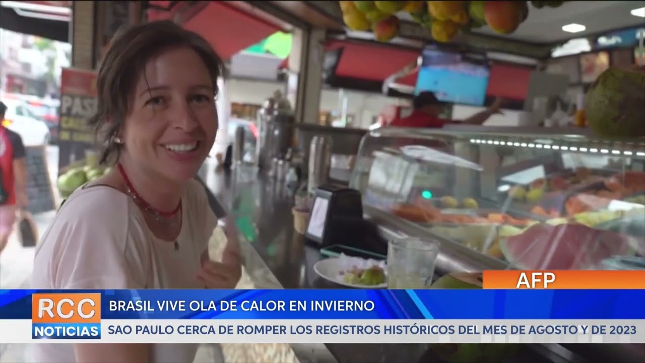 Brasil vive ola de calor en invierno y Sao Paulo roza récords