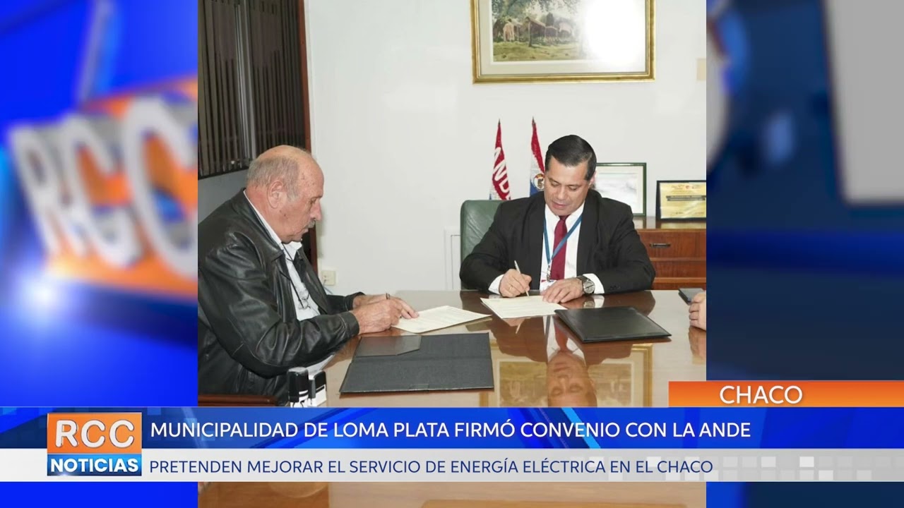Pretenden mejorar el servicio eléctrico tras firma de convenio entre Loma Plata y la ANDE