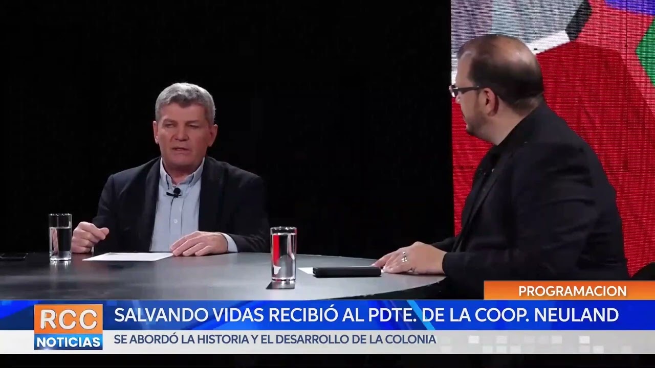 Salvando Vidas recibió al presidente de la Coop. Neuland, el Dr. Heinz Bartel