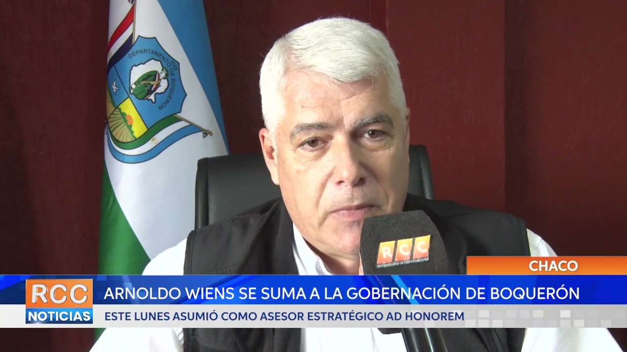 Arnoldo Wiens se suma a la Gobernación de Boquerón como asesor estratégico Ad Honorem