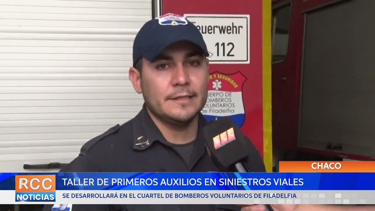 Bomberos Voluntarios de Filadelfia organizará un Taller de Primeros Auxilios en Siniestros Viales
