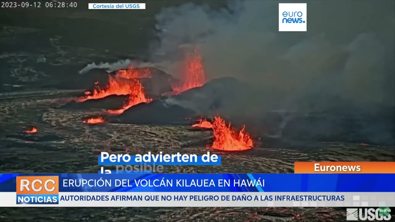 Hawái afirma que no hay peligro de daño a las infraestructuras por la erupción del volcán