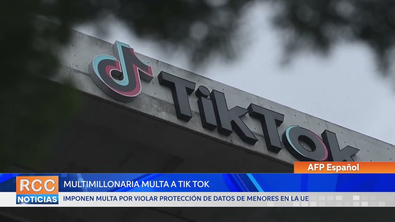 Imponen millonaria multa a TikTok por violar protección de datos de menores en la UE