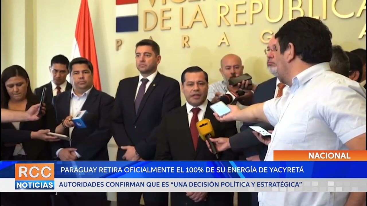 Paraguay oficialmente retira el 100% de su energía de Yacyretá