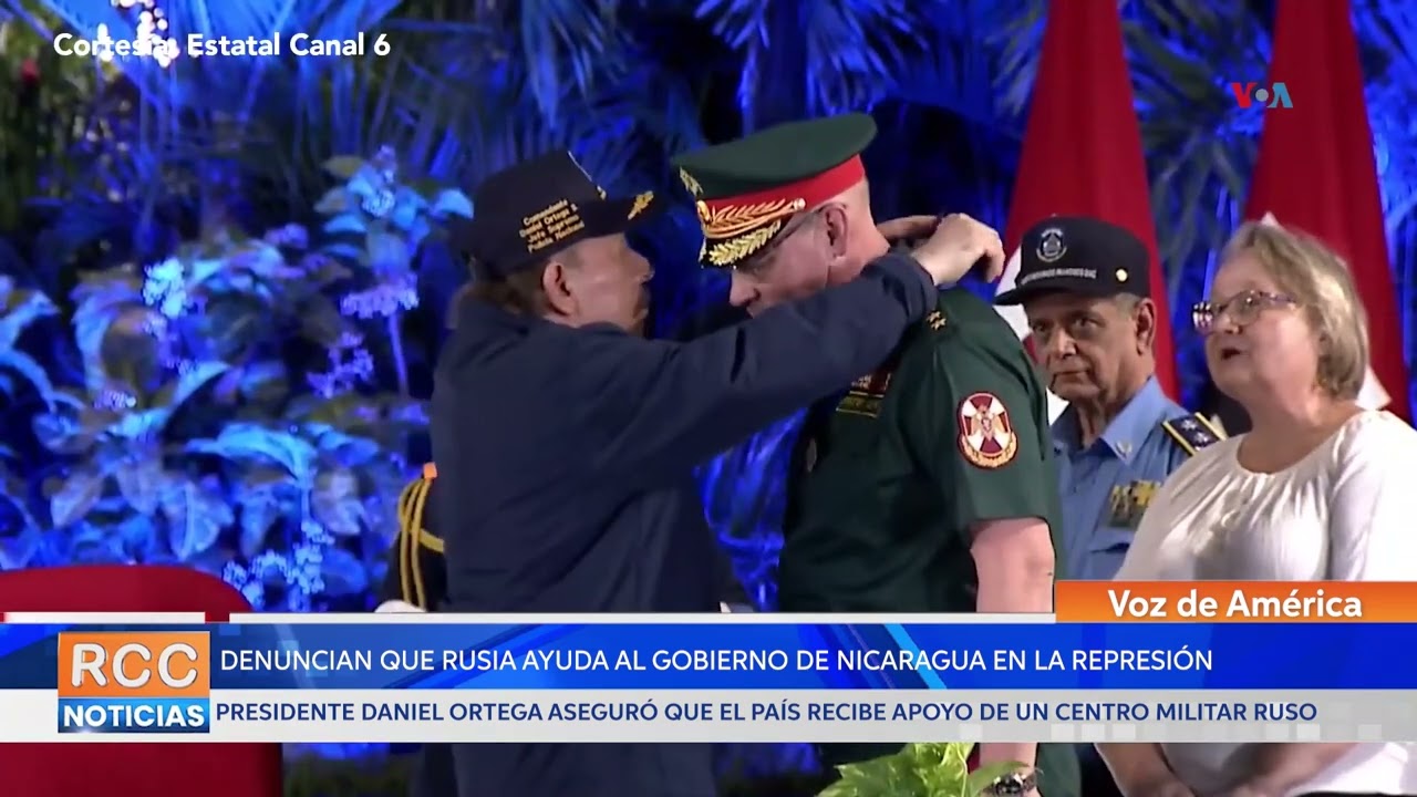 Denuncian que Rusia ayuda al gobierno de Nicaragua en la represión