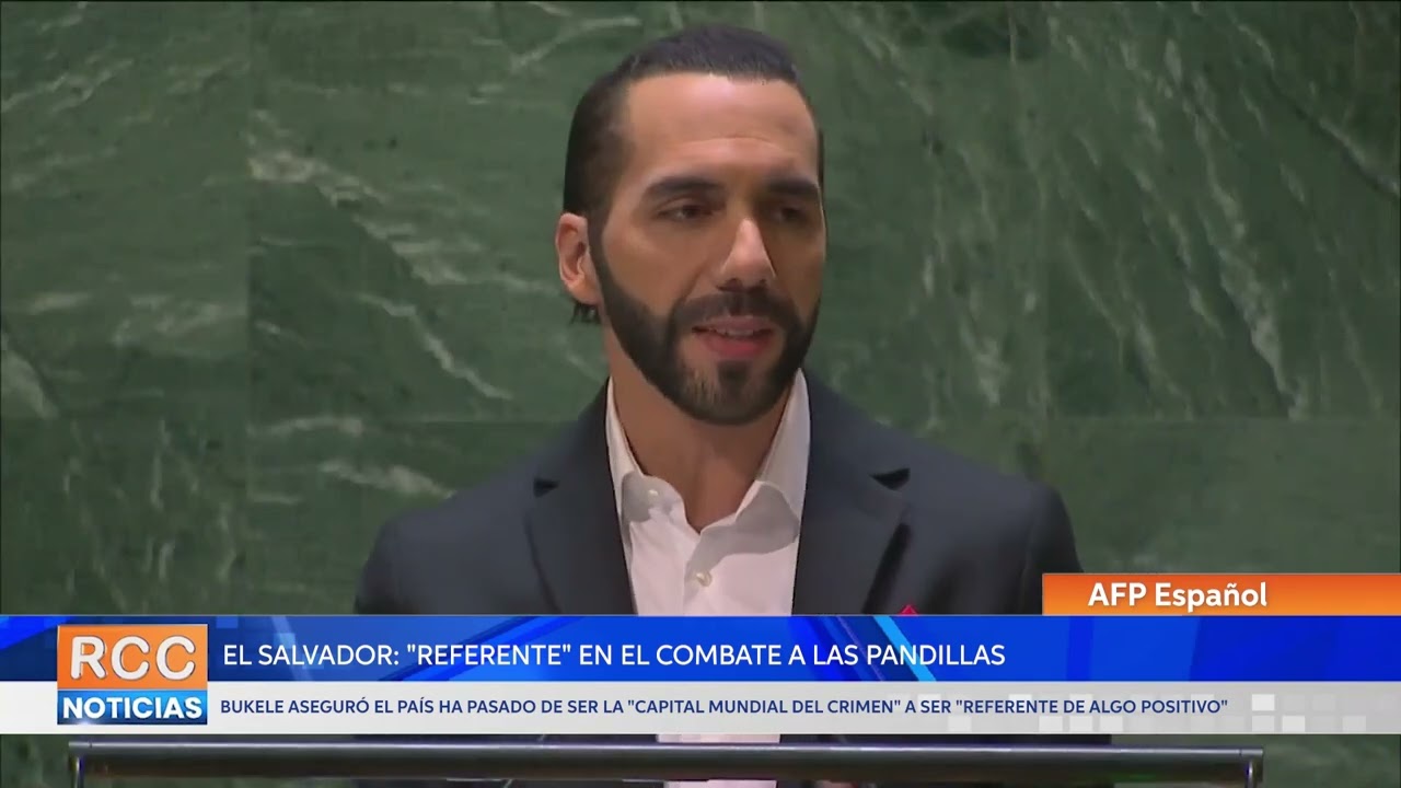 Bukele aseguró que El Salvador es un «referente» en el combate a las pandillas