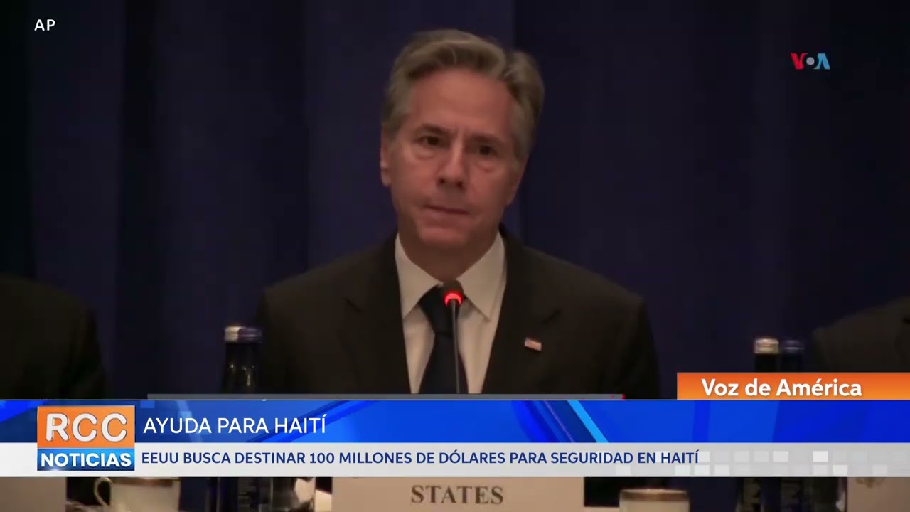 EEUU busca destinar 100 millones de dólares para seguridad en Haití