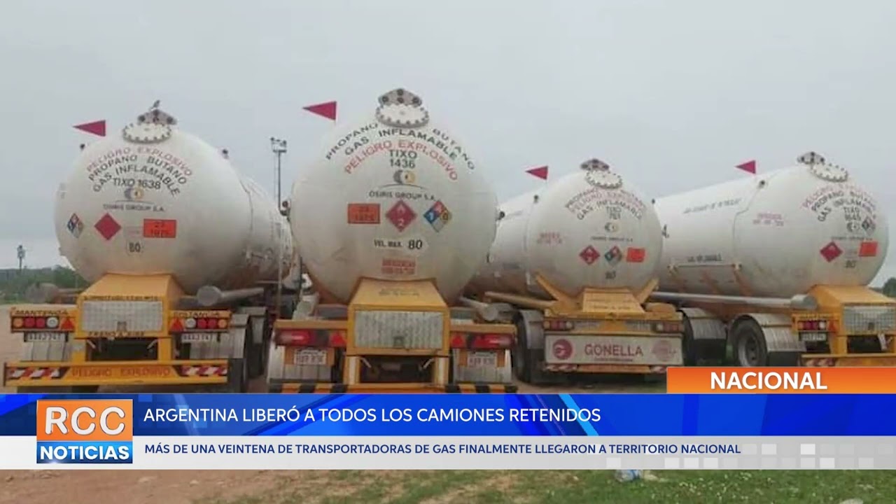 Argentina finalmente libera a todos los camiones cisterna retenidos en el Puerto Pilcomayo